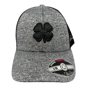 Black Clover Live Lucky Black Gray Memory Fit Baseball Hat Men's Sz L /XL‎